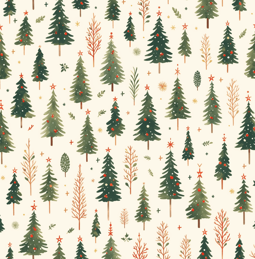 Christmas Tree 614 original repeating artwork