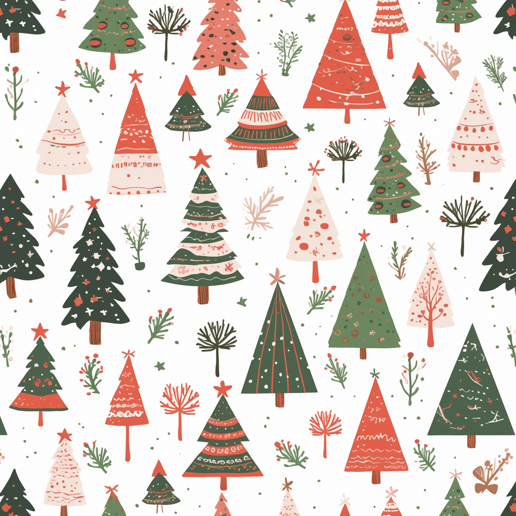 Christmas Tree 600 original repeating artwork