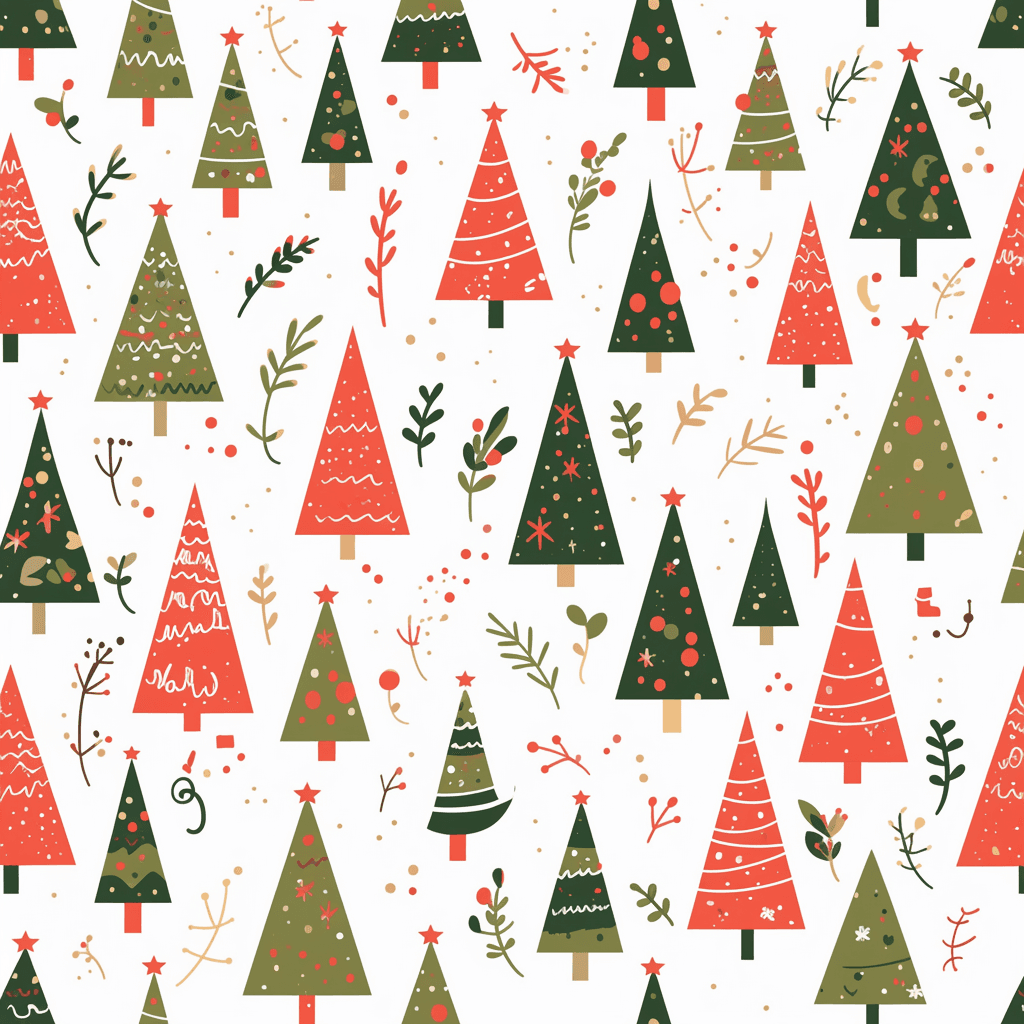 Christmas Christmas Tree 142 original repeating artwork