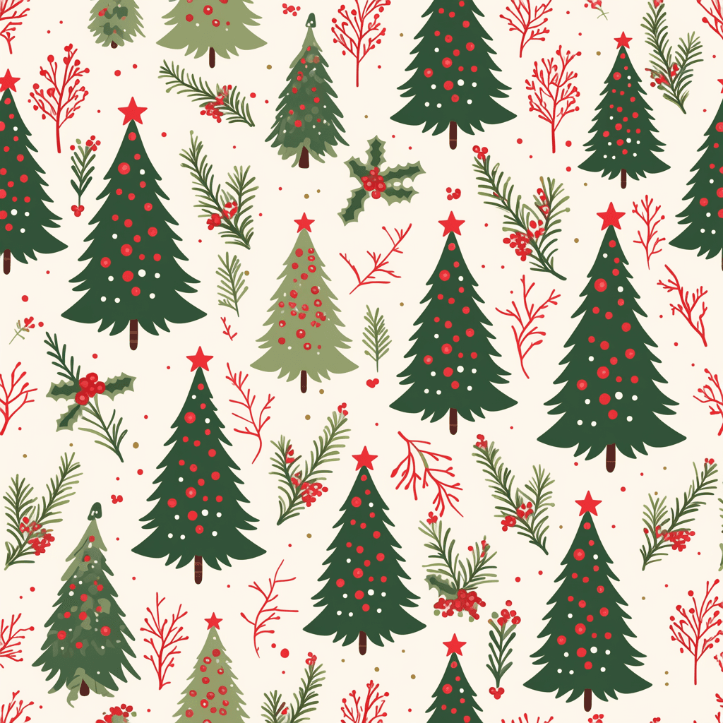 Christmas Christmas Tree 162 original repeating artwork