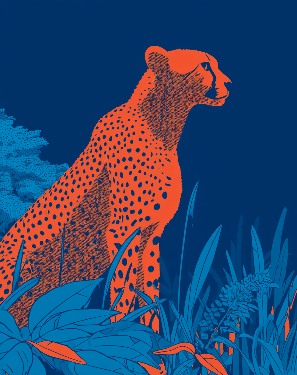 Animals North original repeating artwork