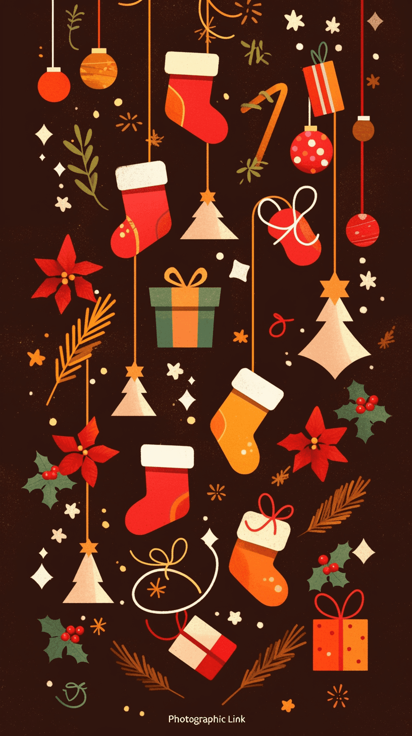 Christmas Santa Starlight original repeating artwork