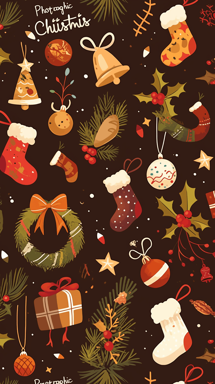 Christmas Design Series original repeating artwork