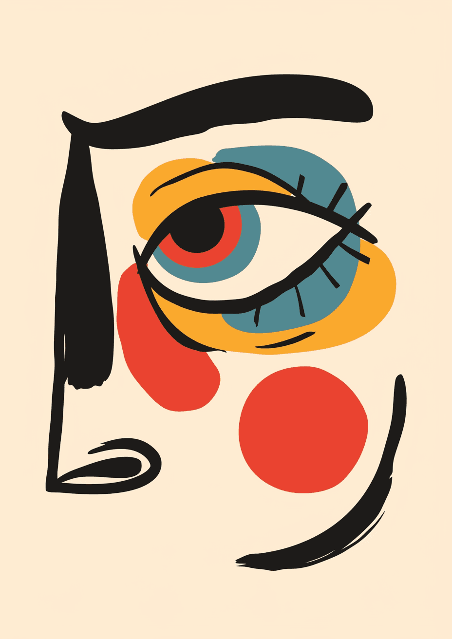 Face Party original repeating artwork