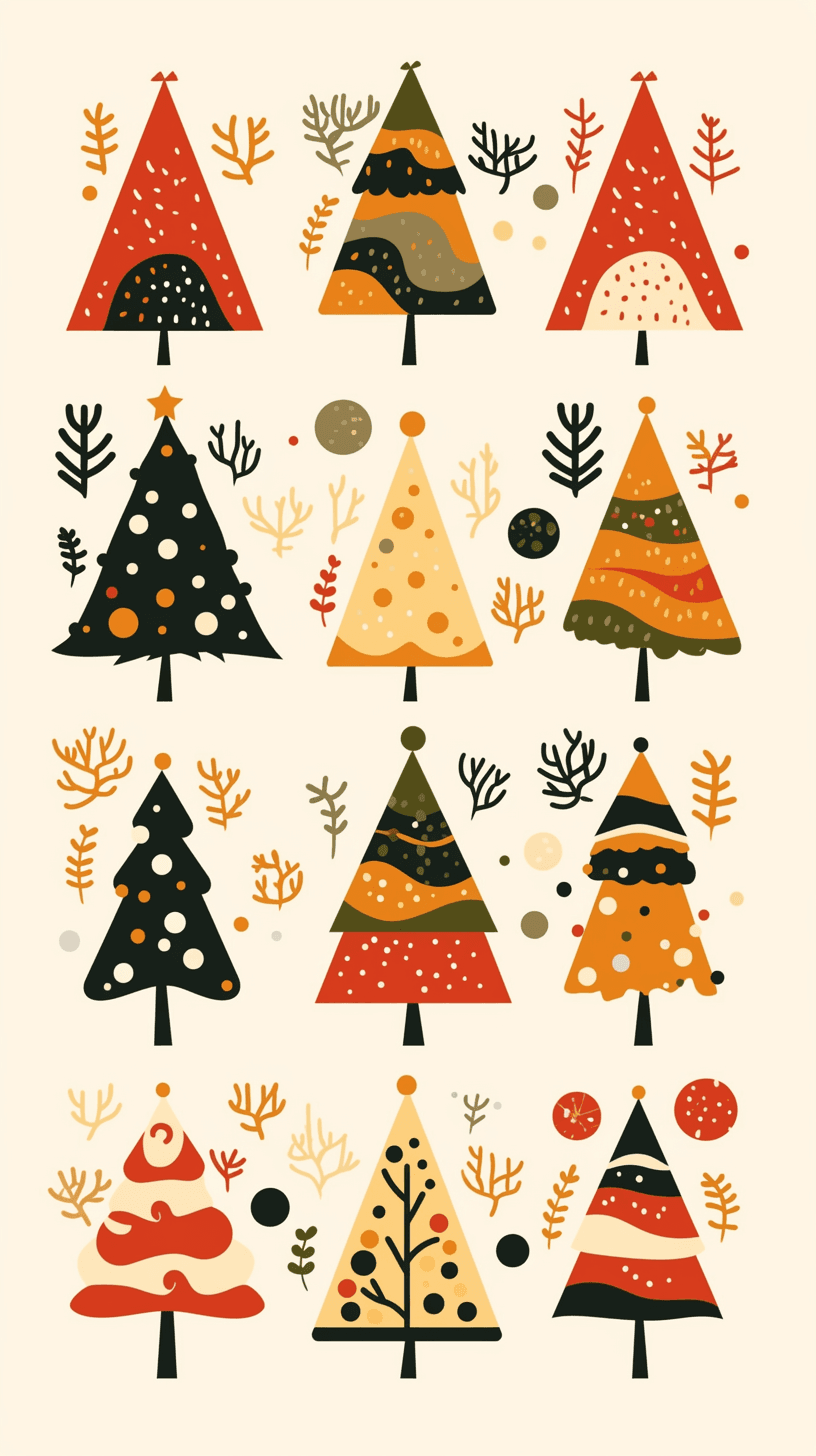 Christmas Tree 086 original repeating artwork