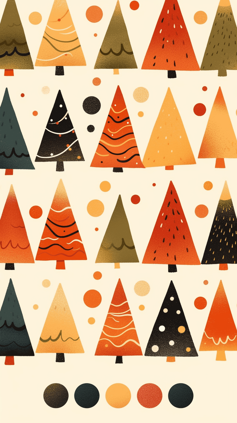 Christmas Christmas Tree 019 original repeating artwork
