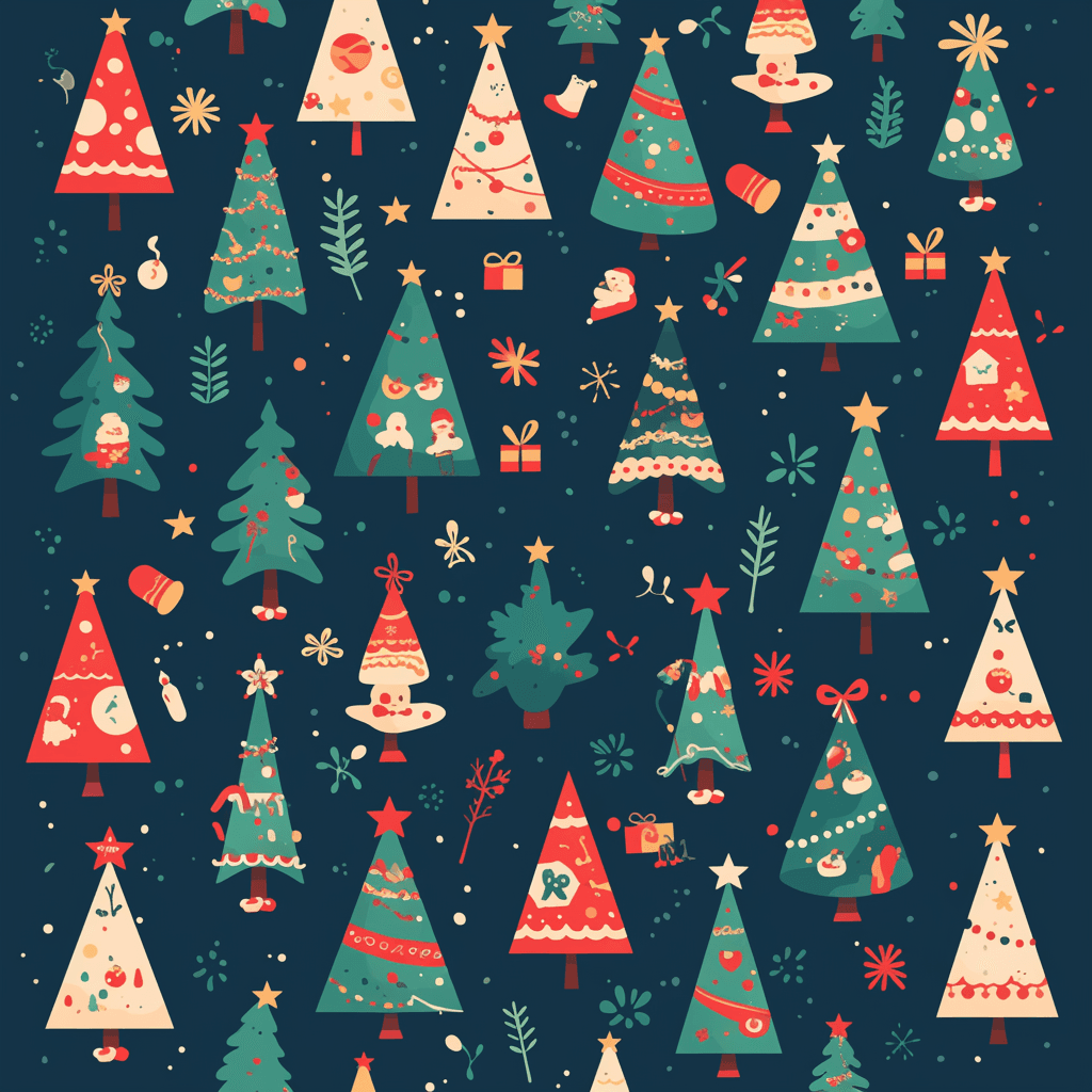 Christmas Tree 677 original repeating artwork