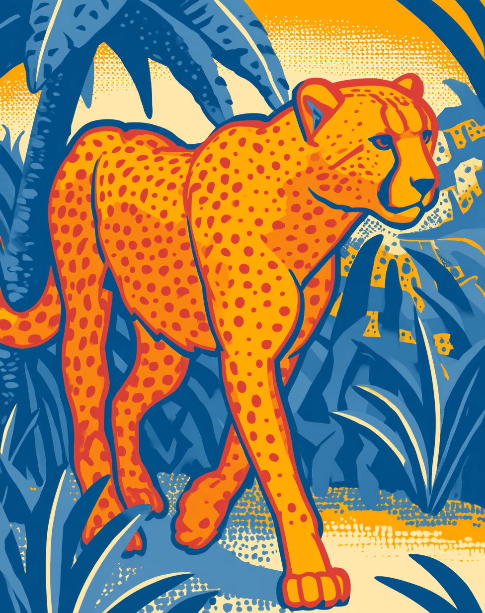 Animals Noon original repeating artwork