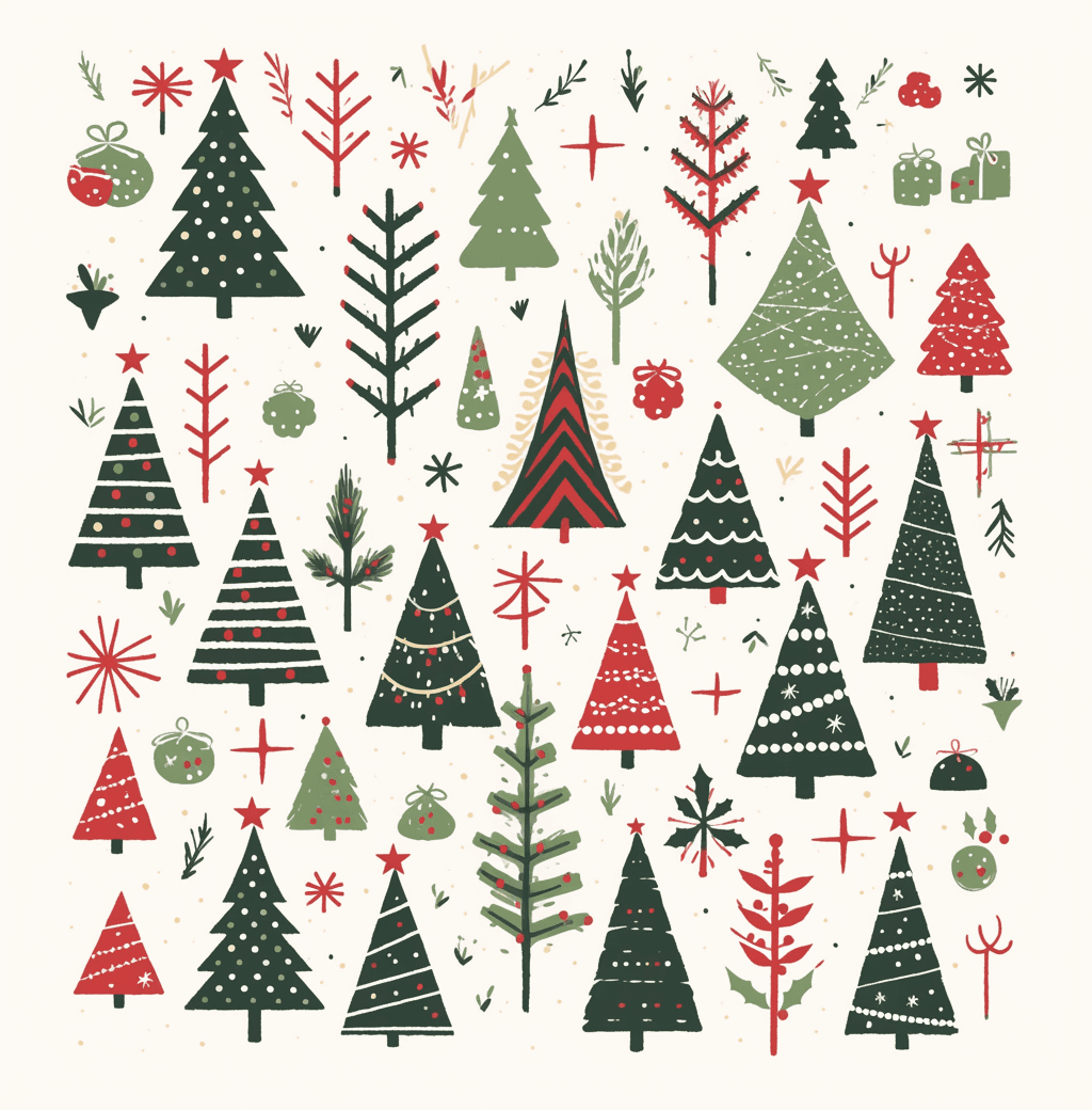 Christmas Christmas Tree 160 original repeating artwork