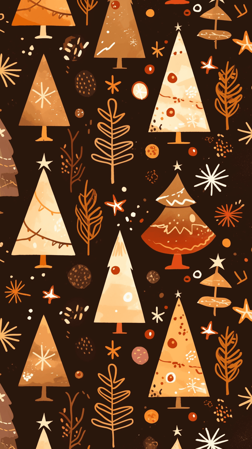 Christmas Christmas Tree 078 original repeating artwork
