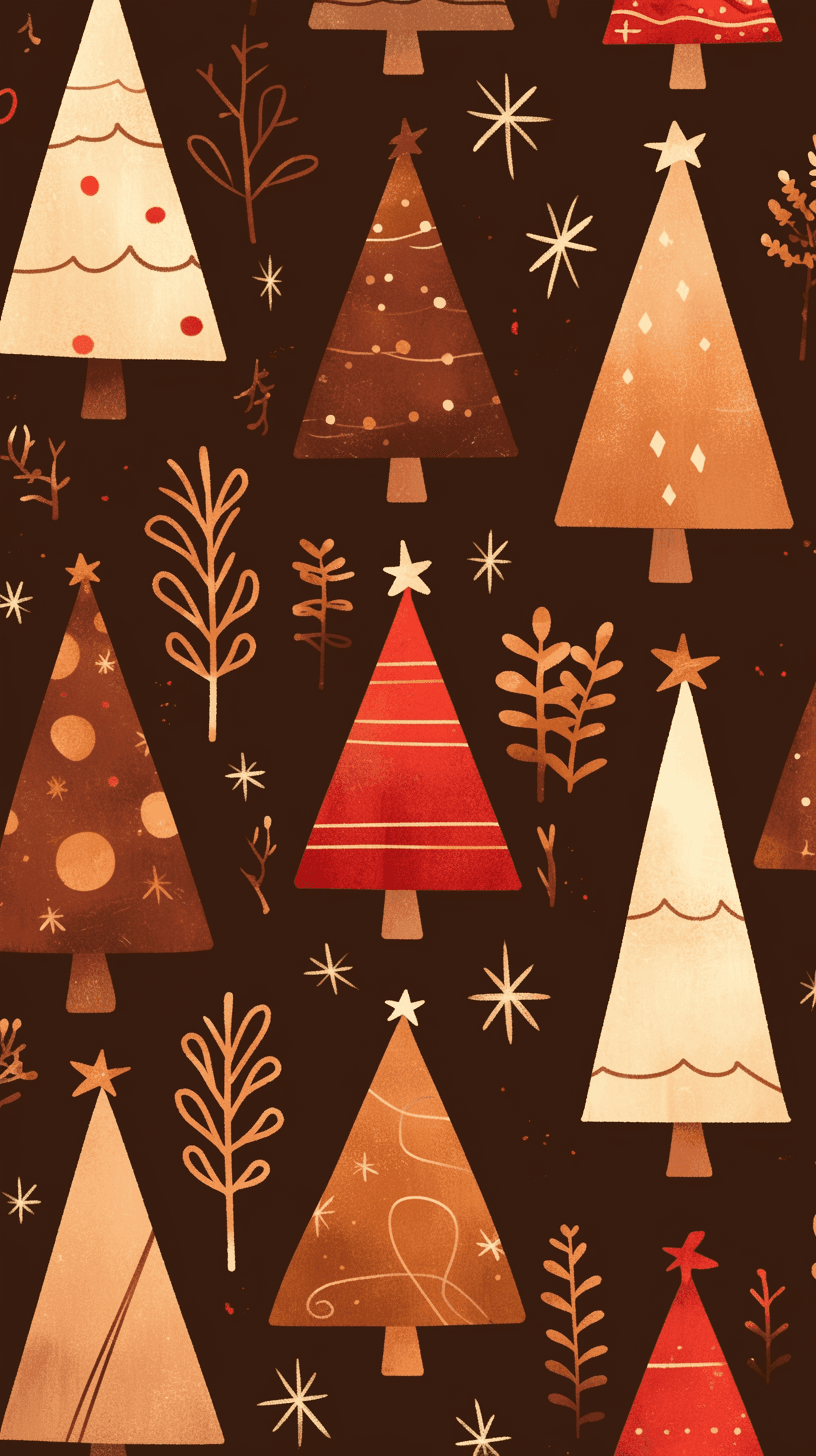 Christmas Tree 205 original repeating artwork