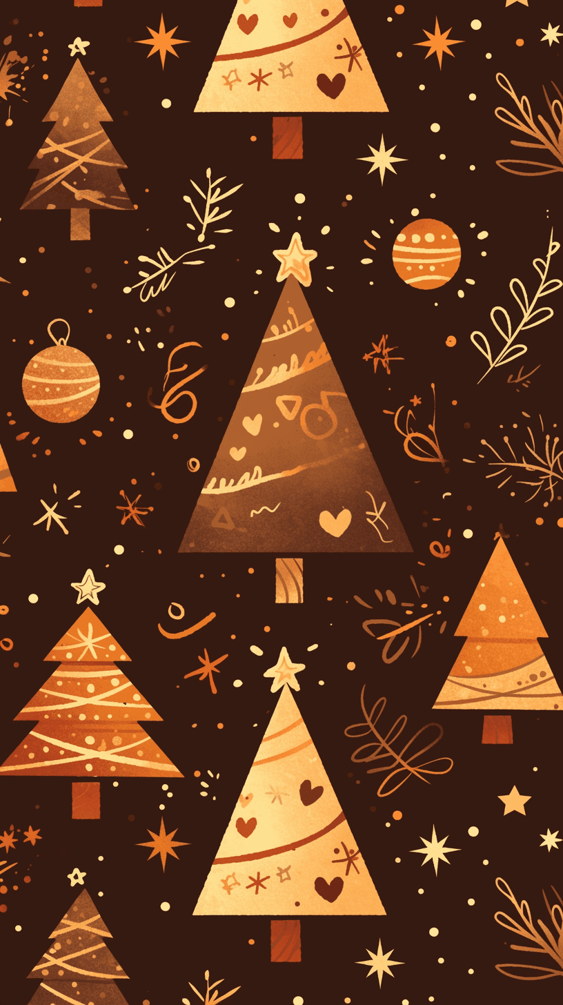 Christmas Tree 145 original repeating artwork