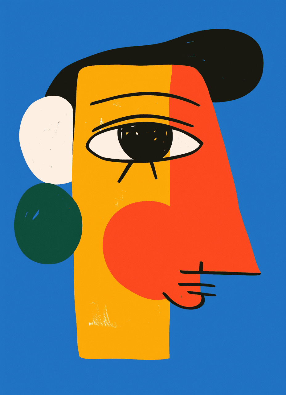 Face Mono original repeating artwork