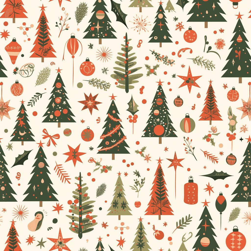 Christmas Tree 490 original repeating artwork