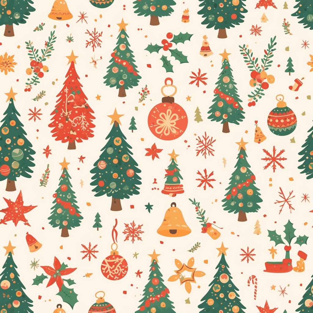 Christmas Tree 183 original repeating artwork