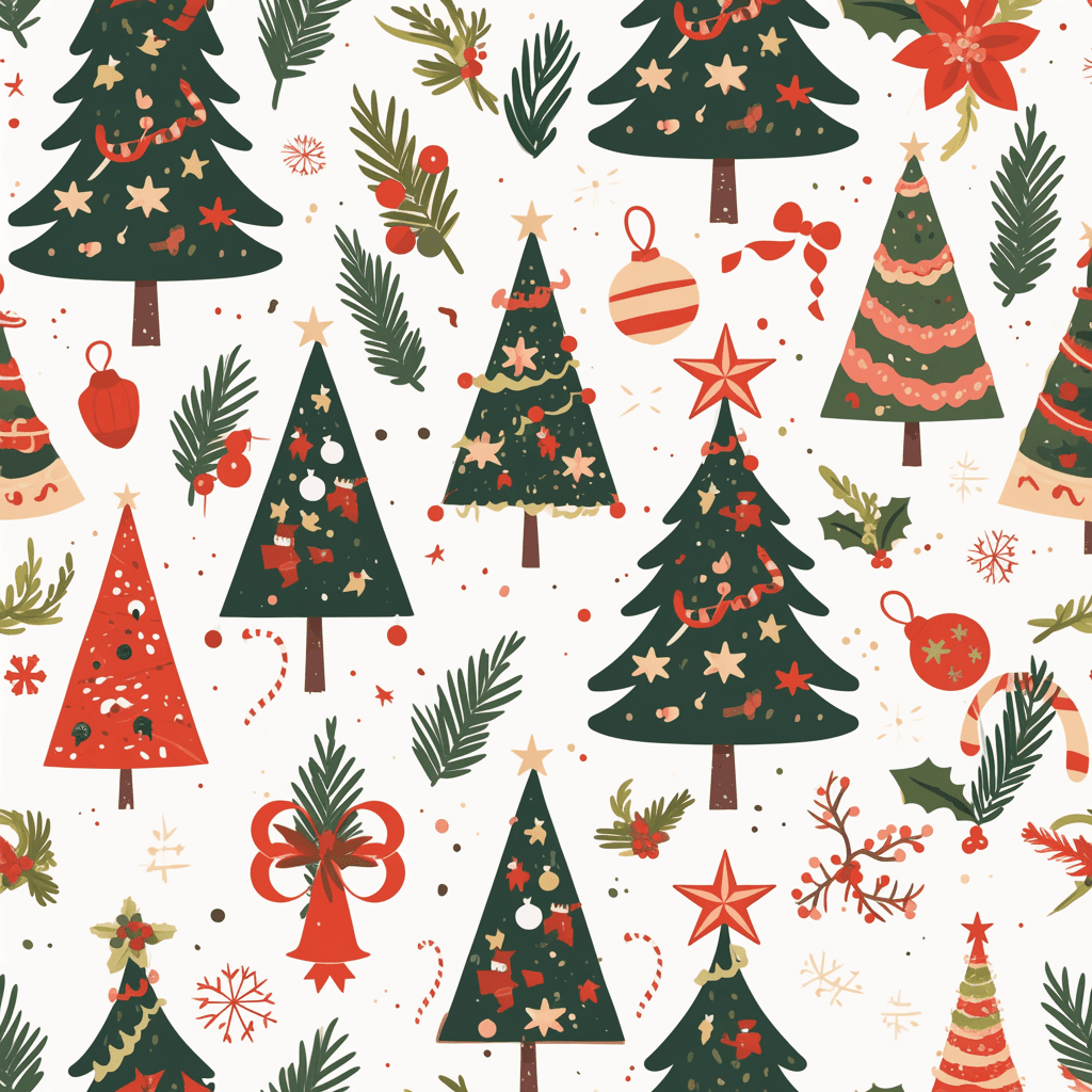 Christmas Tree 316 original repeating artwork