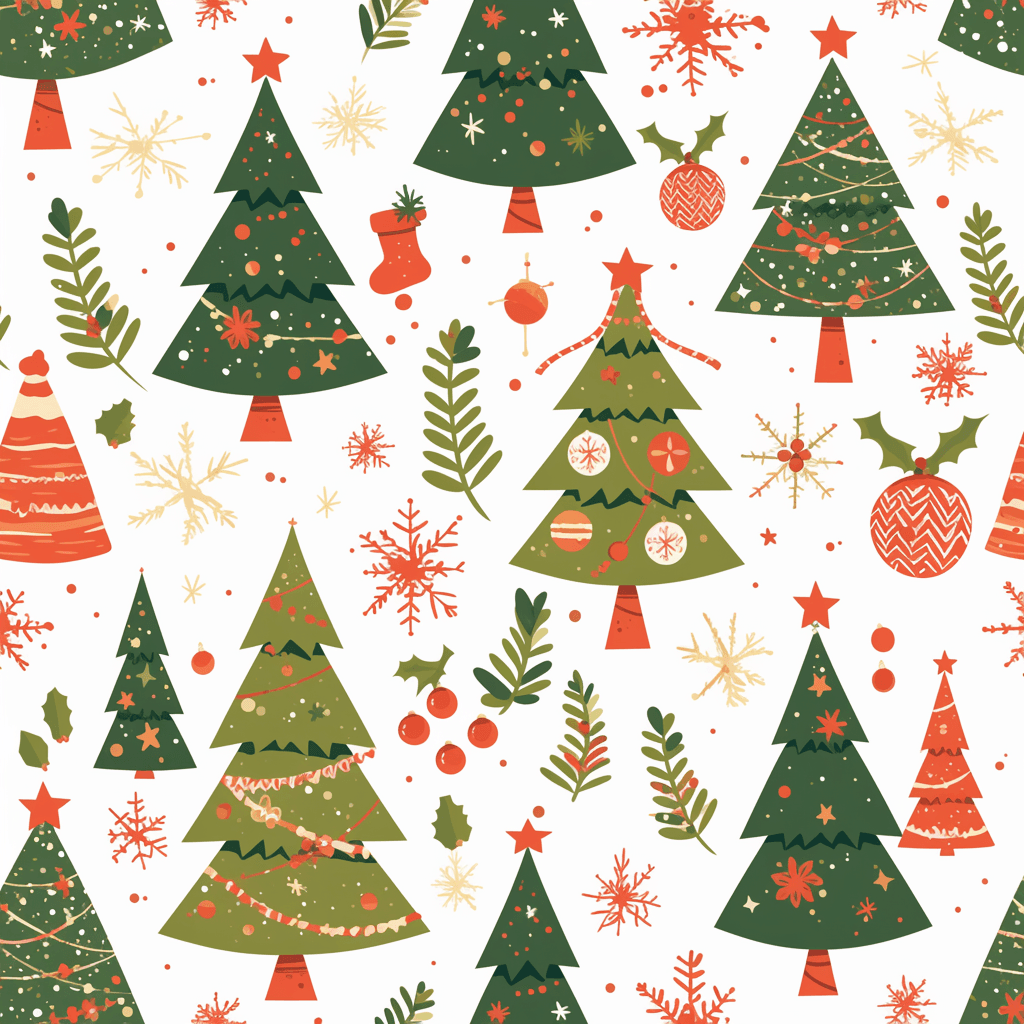Christmas Tree 435 original repeating artwork