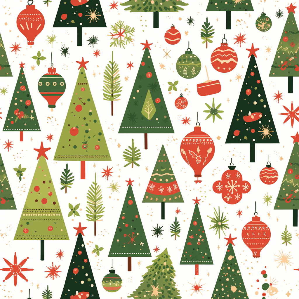 Christmas Tree 307 original repeating artwork