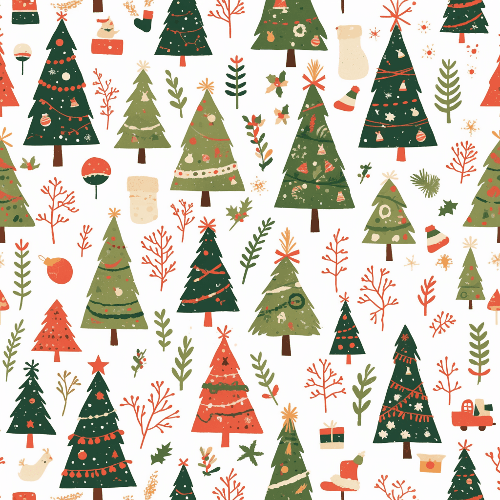 Christmas Tree 240 original repeating artwork