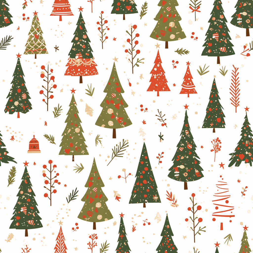 Christmas Christmas Tree 077 original repeating artwork