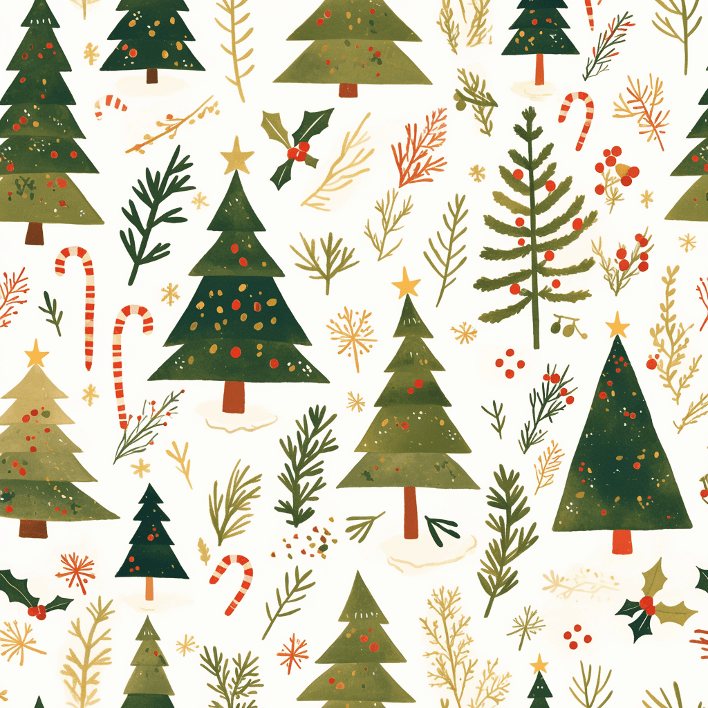Christmas Tree 332 original repeating artwork