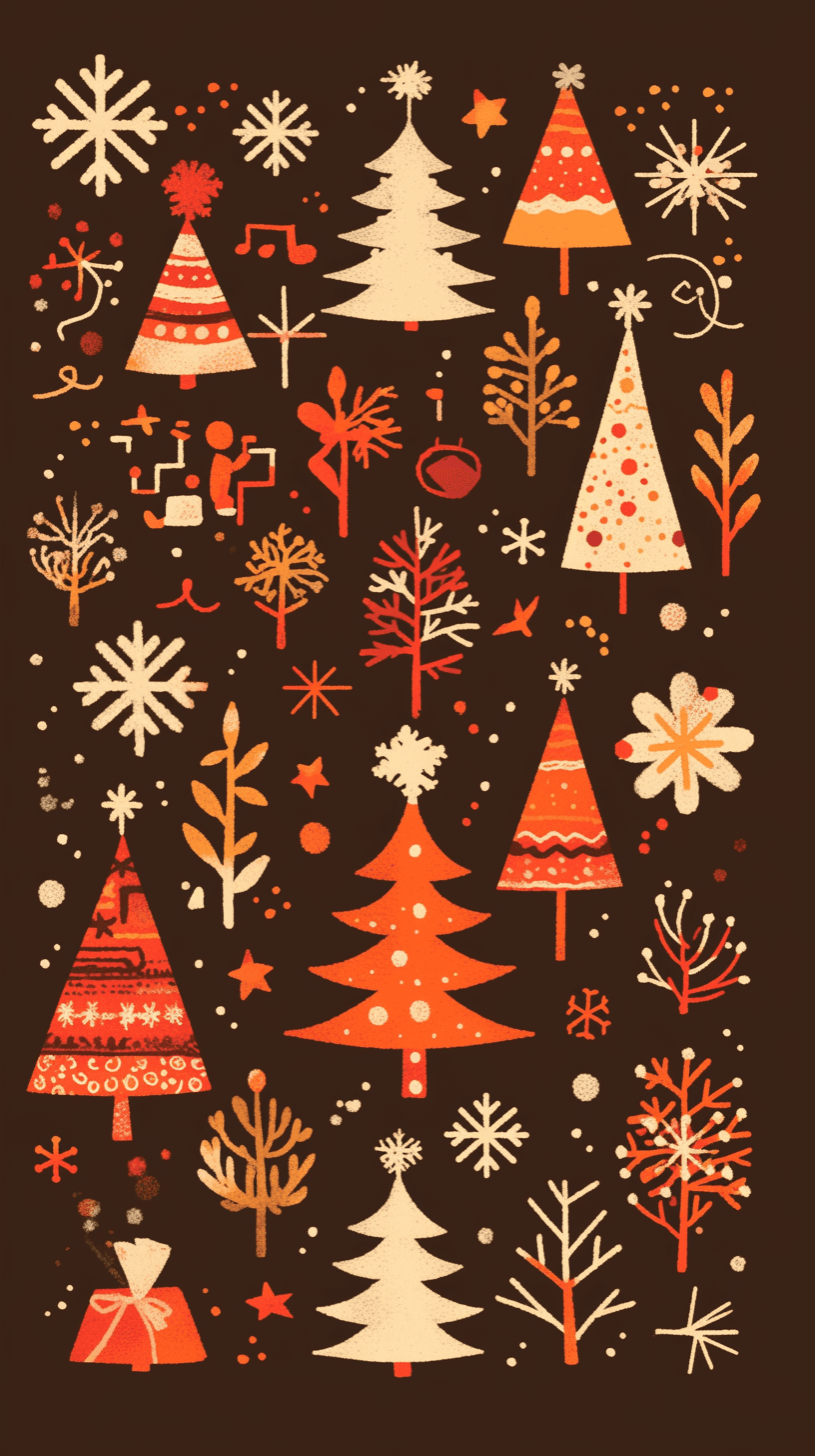 Christmas Christmas Tree 125 original repeating artwork