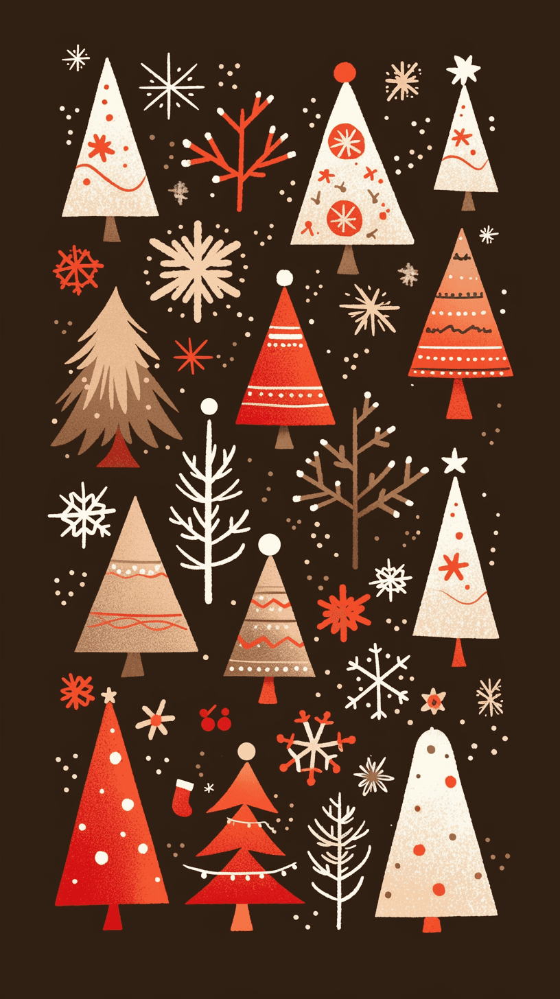 Christmas Tree 107 original repeating artwork