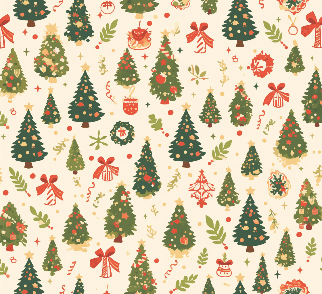 Christmas Tree 528 original repeating artwork