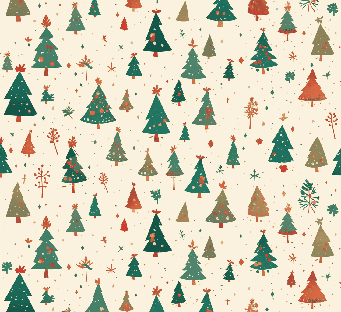 Christmas Christmas Tree 038 original repeating artwork