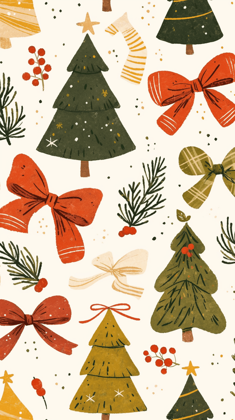 Christmas Tree 015 original repeating artwork