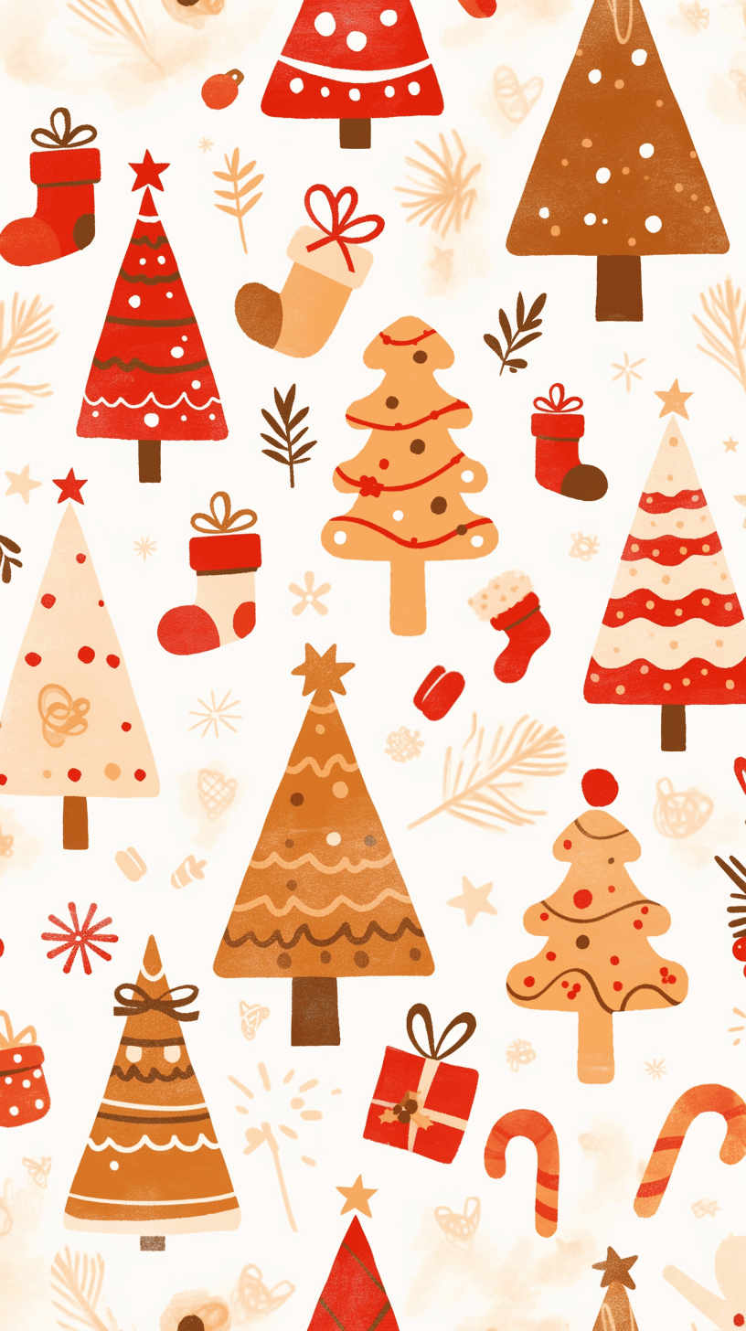Christmas Tree 283 original repeating artwork