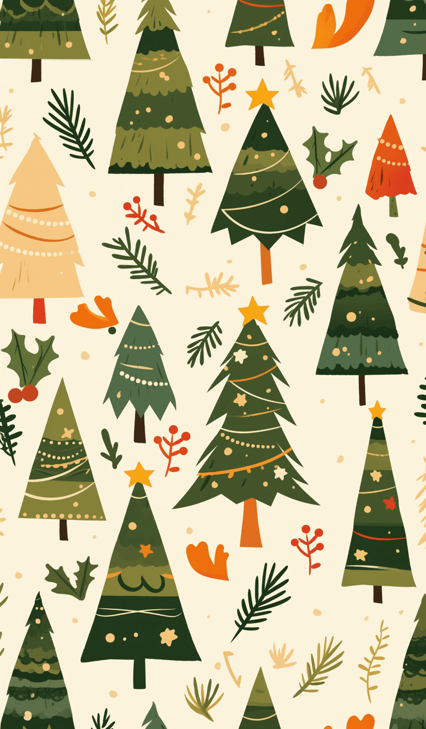 Christmas Tree 095 original repeating artwork
