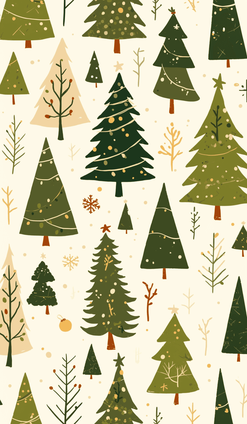 Christmas Christmas Tree 187 original repeating artwork