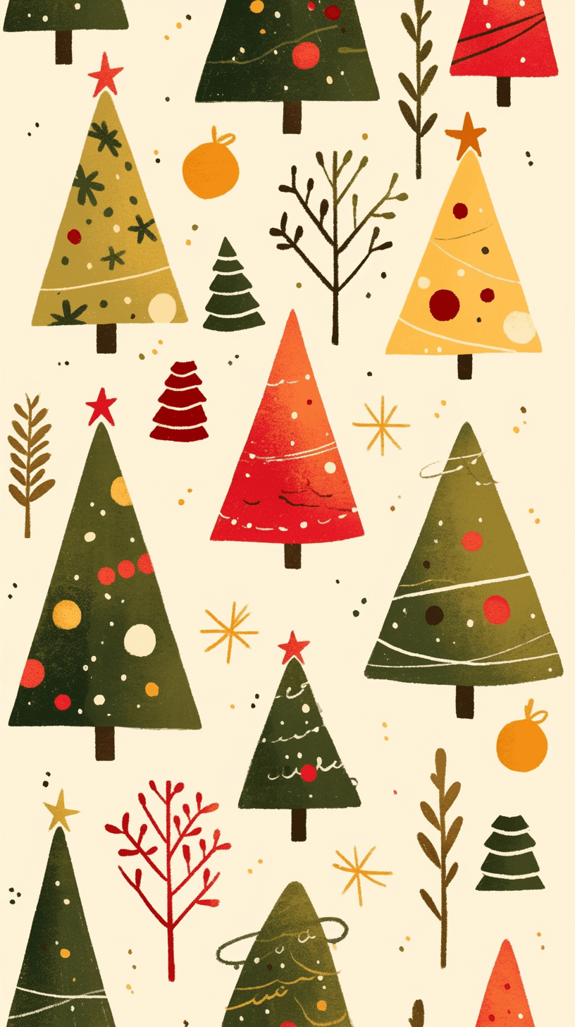 Christmas Tree 121 original repeating artwork