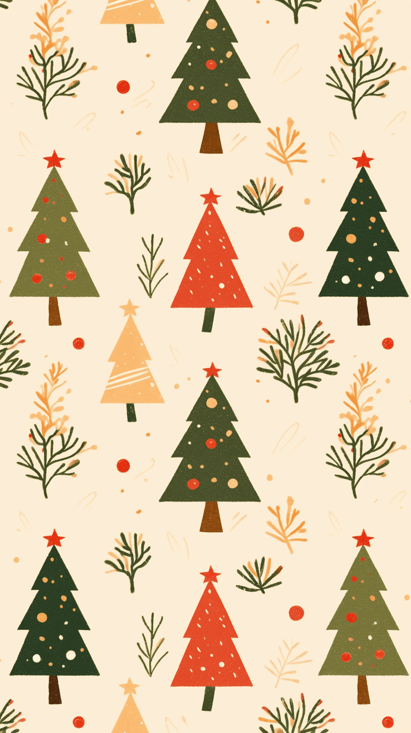 Christmas Christmas Tree 080 original repeating artwork