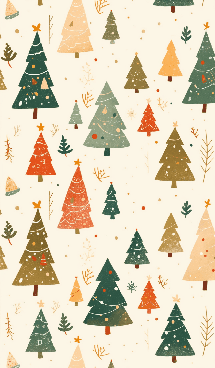 Christmas Christmas Tree 124 original repeating artwork