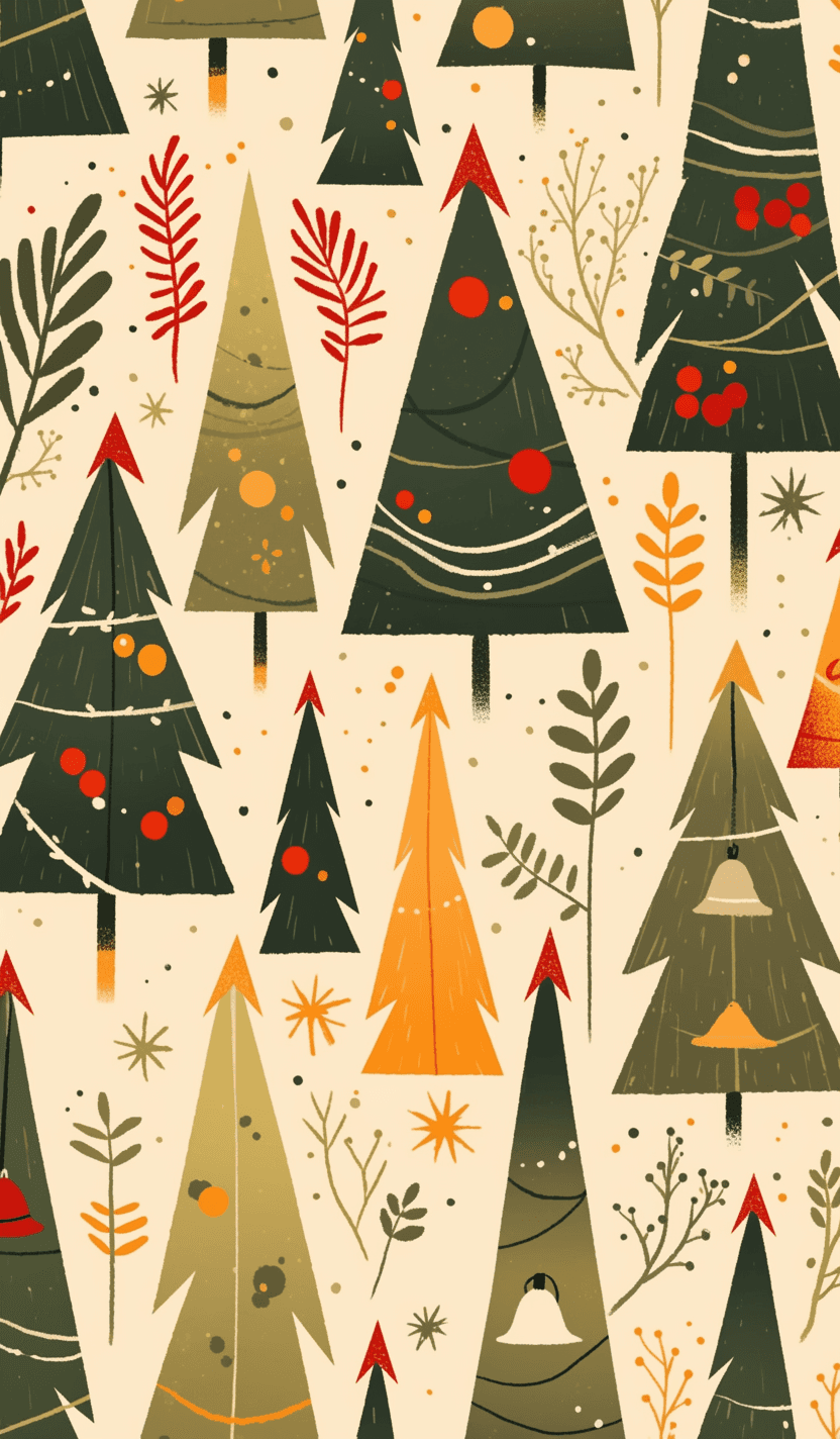Christmas Tree 014 original repeating artwork