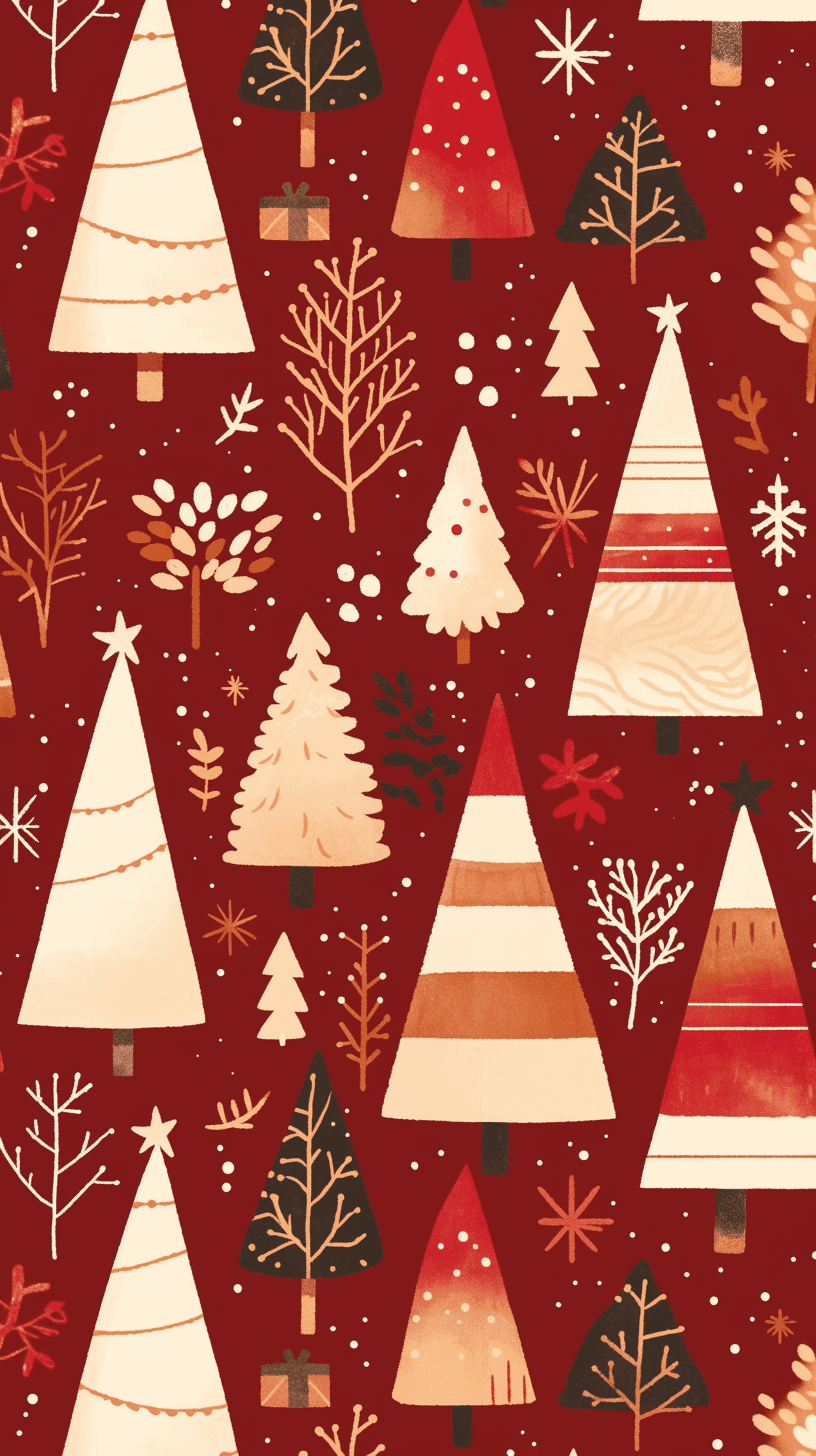 Christmas Tree 020 original repeating artwork