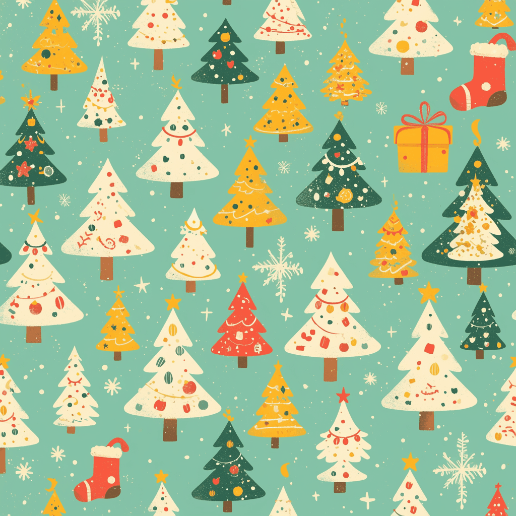 Christmas Christmas Tree 185 original repeating artwork