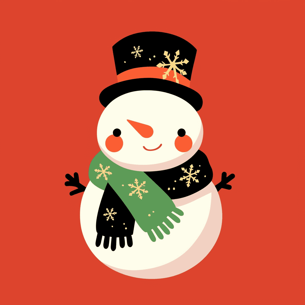 Christmas Snowman 002 original repeating artwork