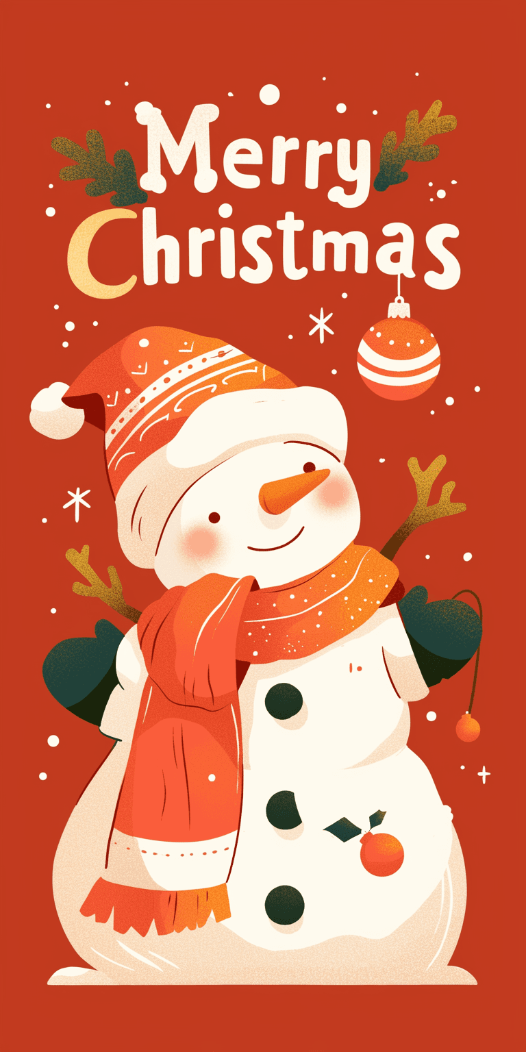 Christmas Snowman 009 original repeating artwork