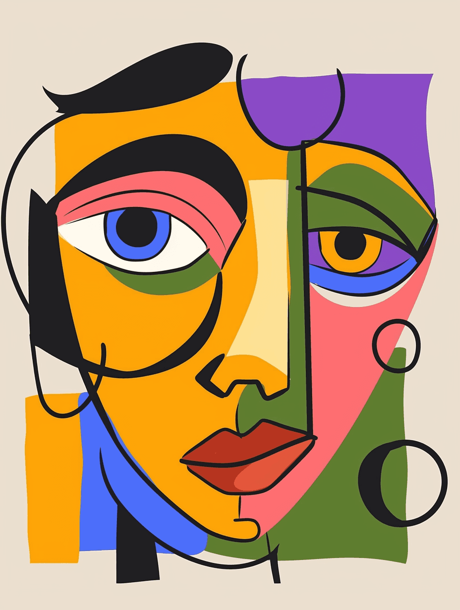 Face Bold original repeating artwork