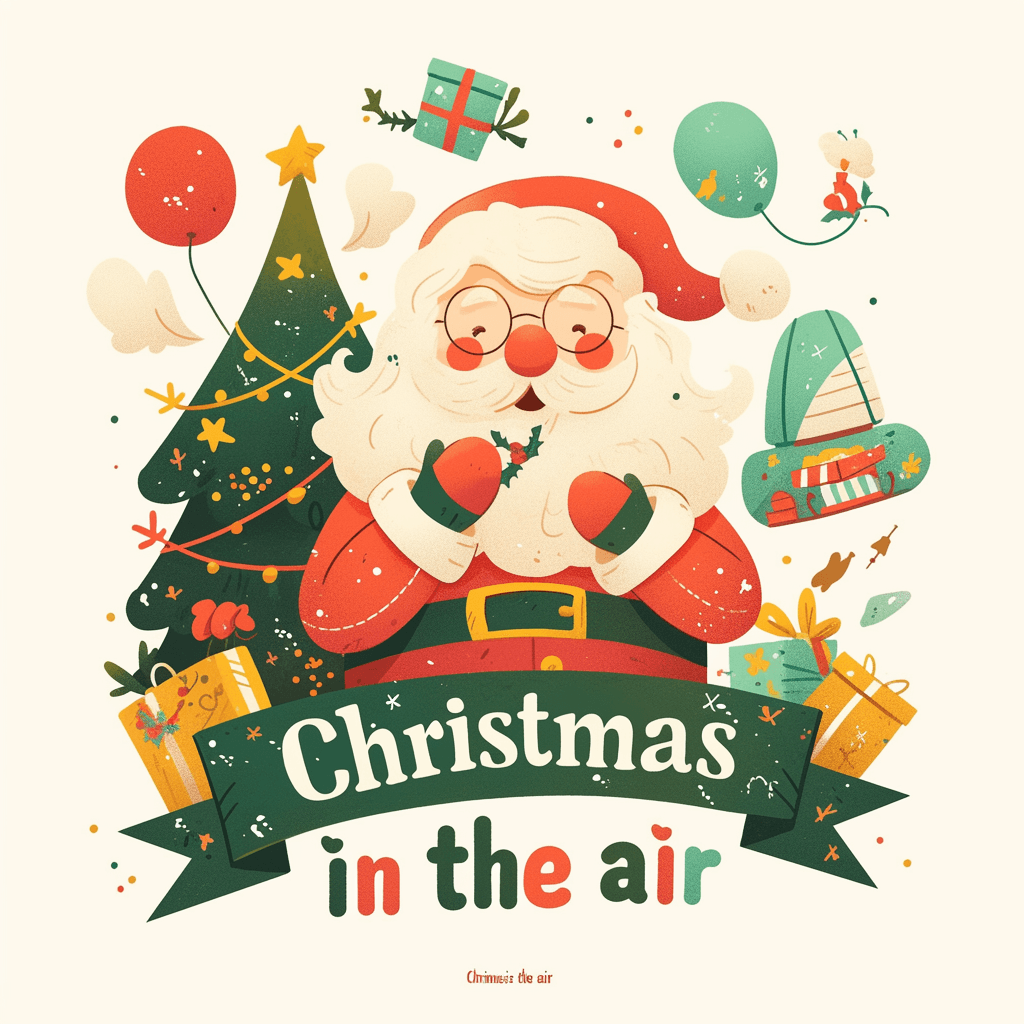 Christmas Santa Twilight original repeating artwork