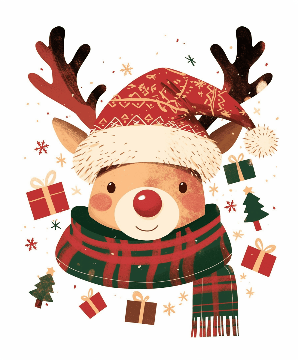 Christmas Reindeer 017 original repeating artwork