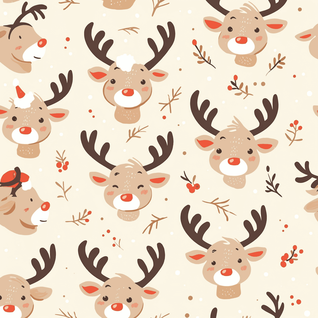 Christmas Reindeer 019 original repeating artwork