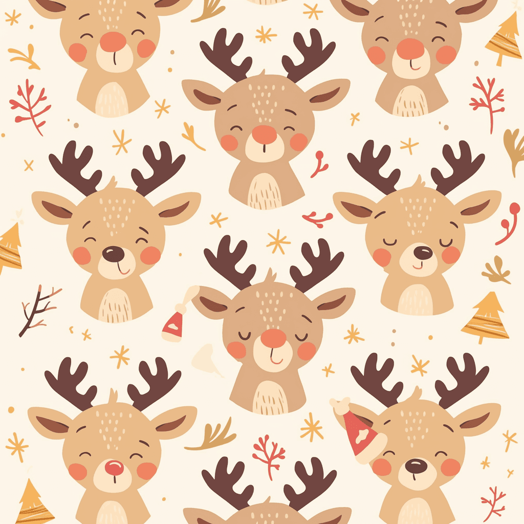 Christmas Reindeer 018 original repeating artwork
