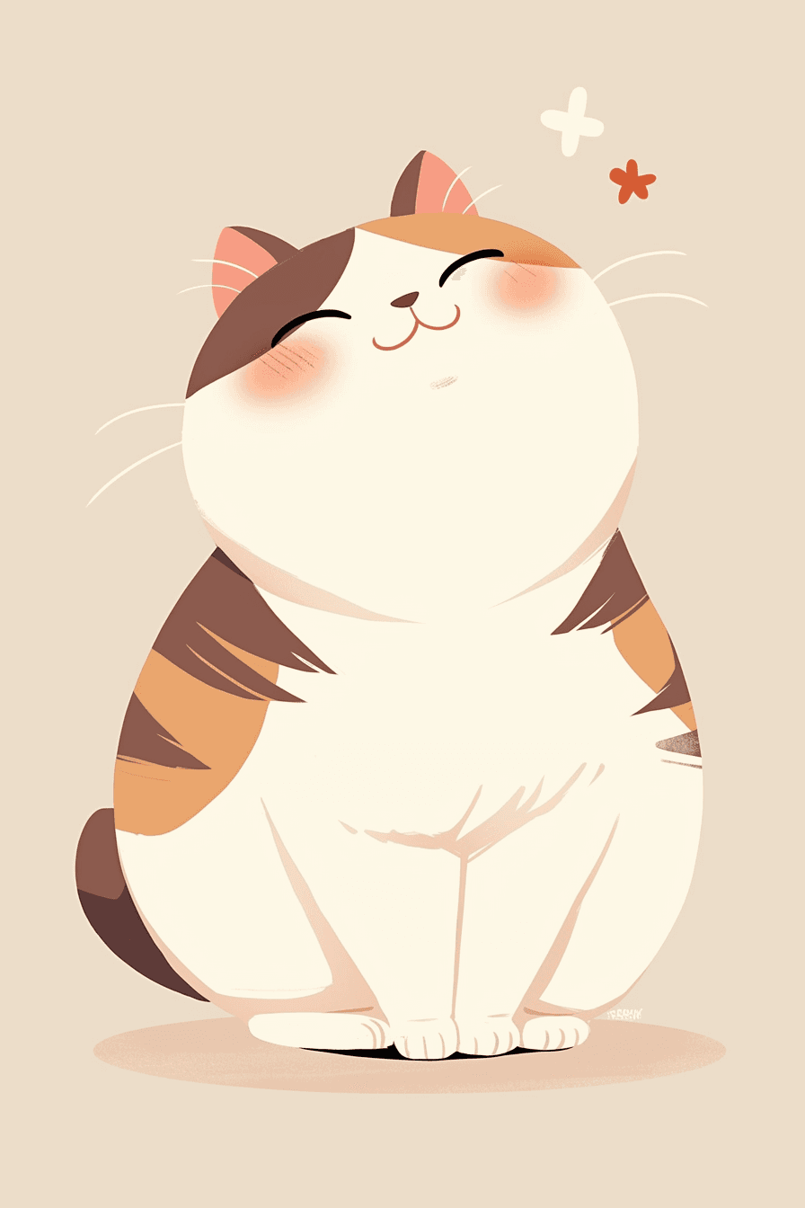 Cat 347 original repeating artwork
