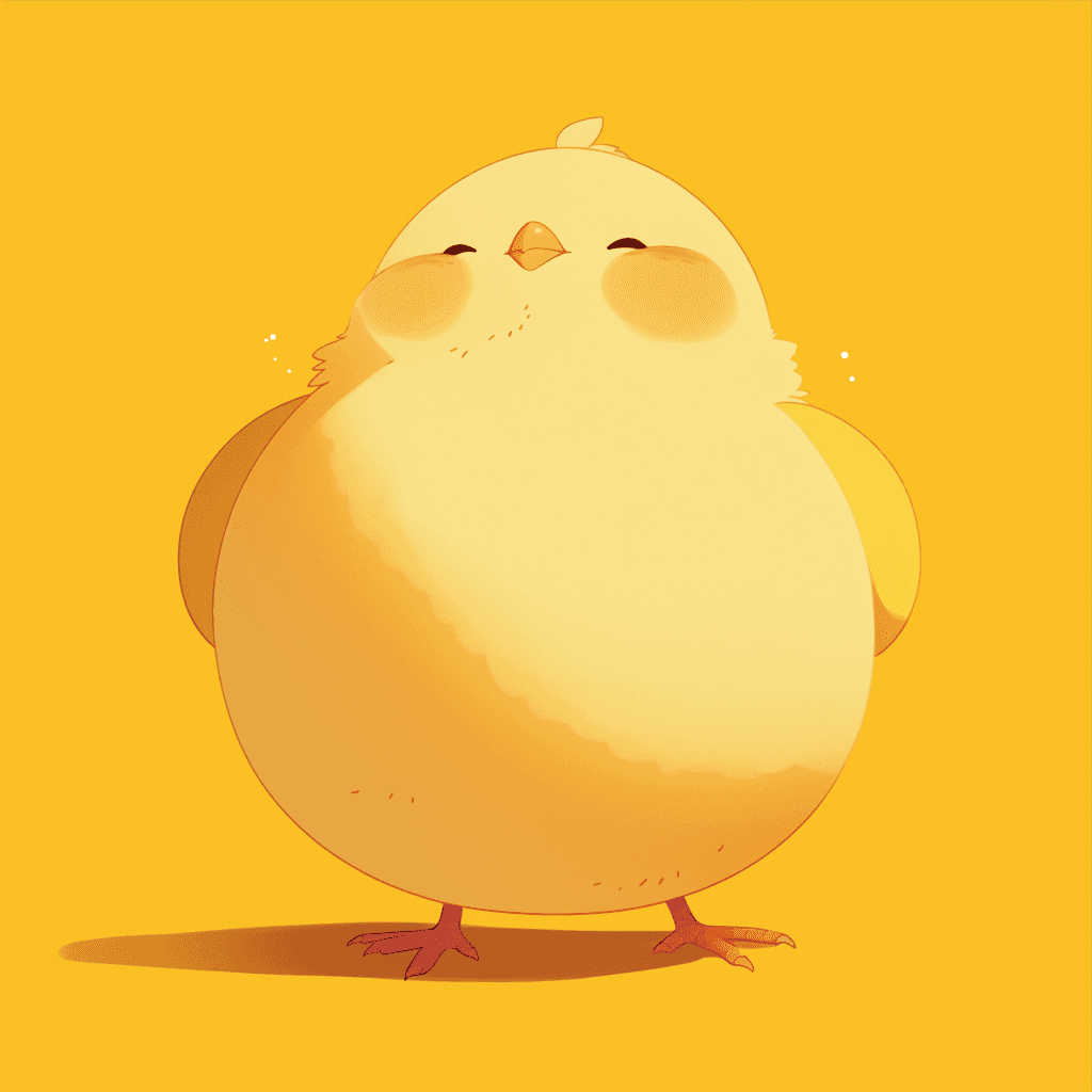 Chick Moonlit original repeating artwork