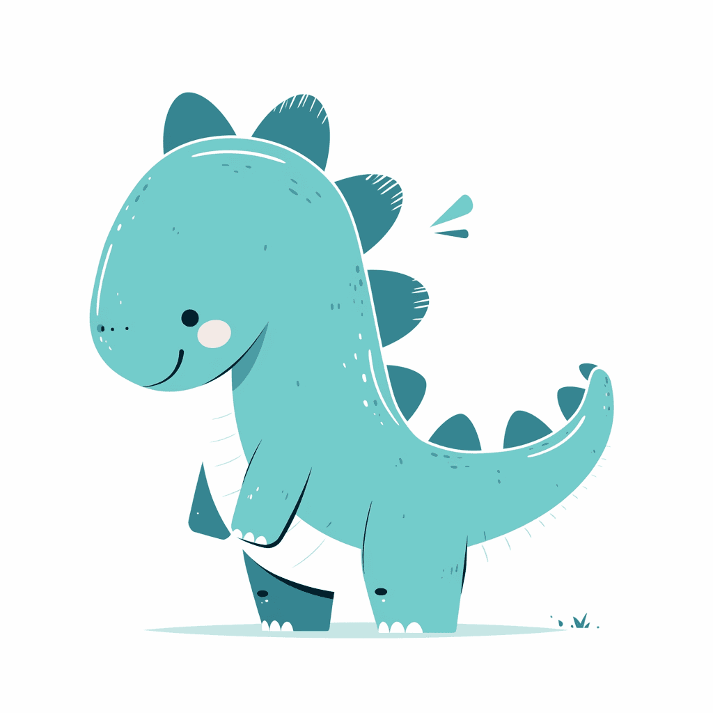 Dinosaur Gleam original repeating artwork