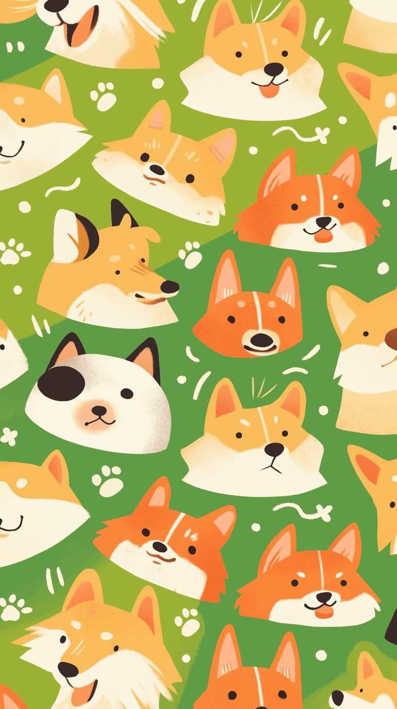 Dog 209 original repeating artwork